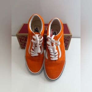 Vans Old Skool Orange and White Sneakers
